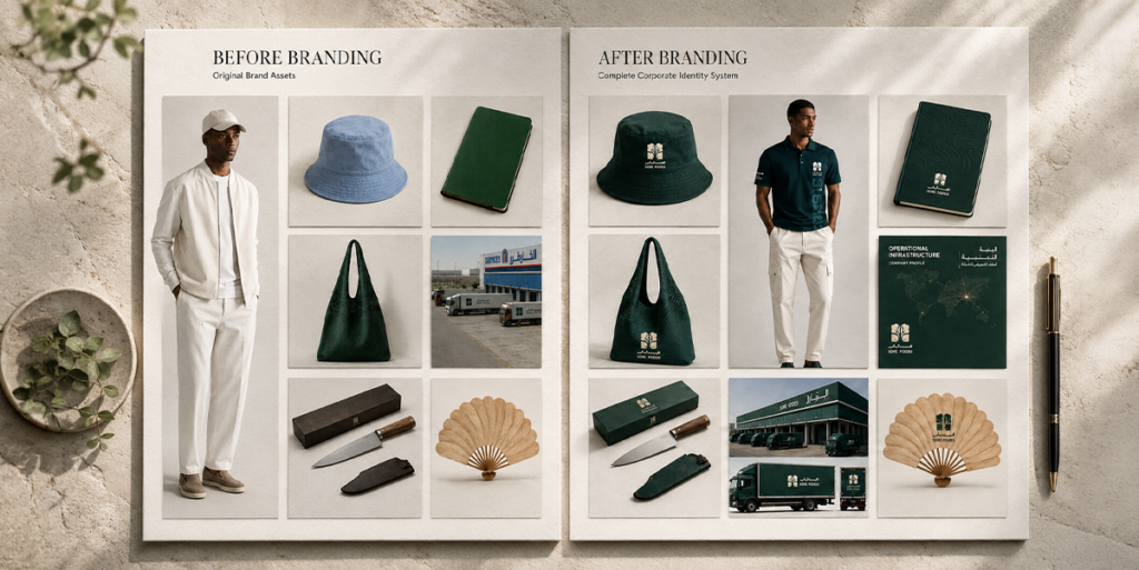 before and after branding